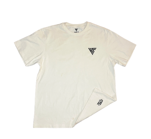 slightly over sized Boxed T shirt - Cream