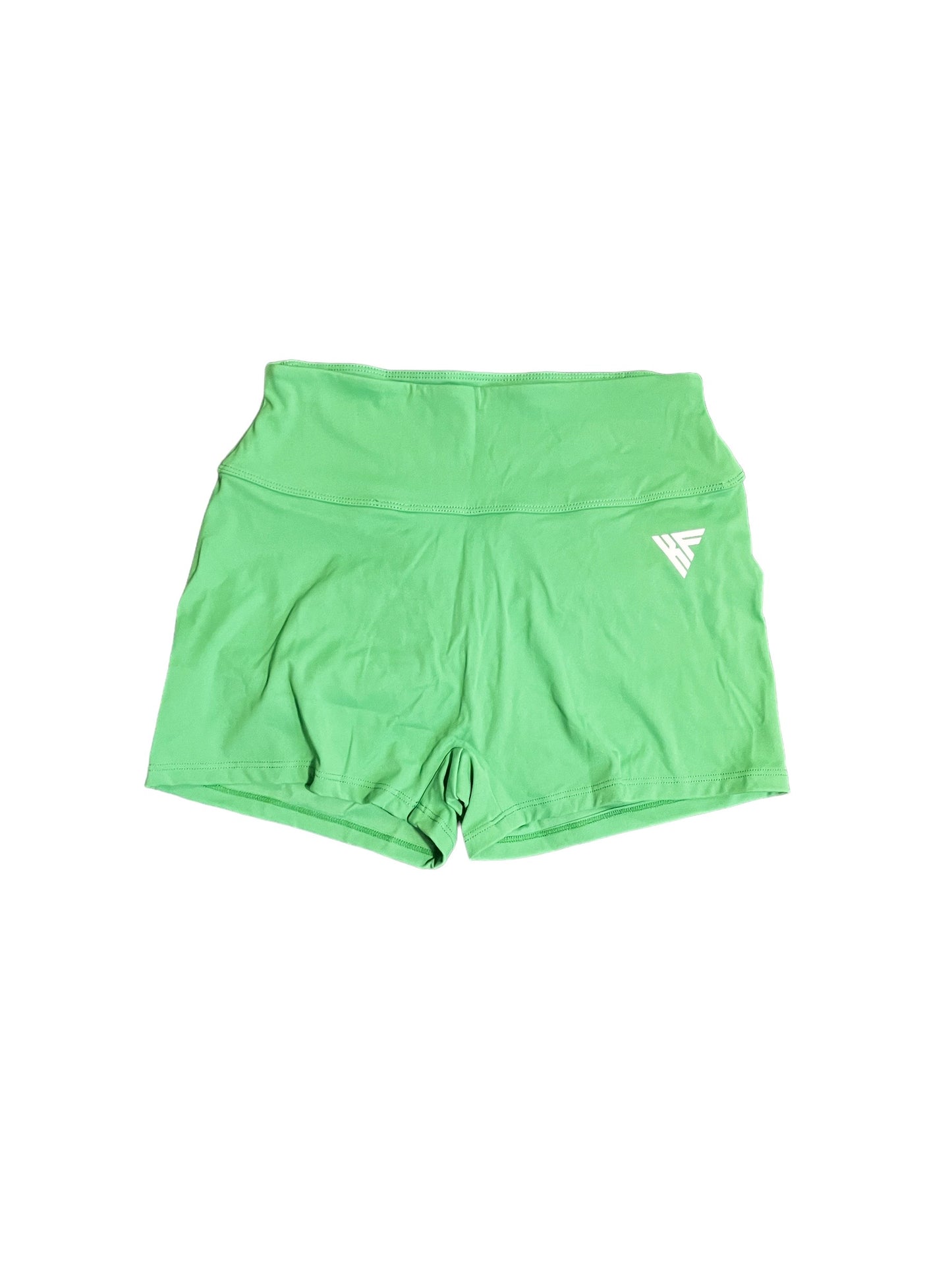 Scrunched biker shorts - Green