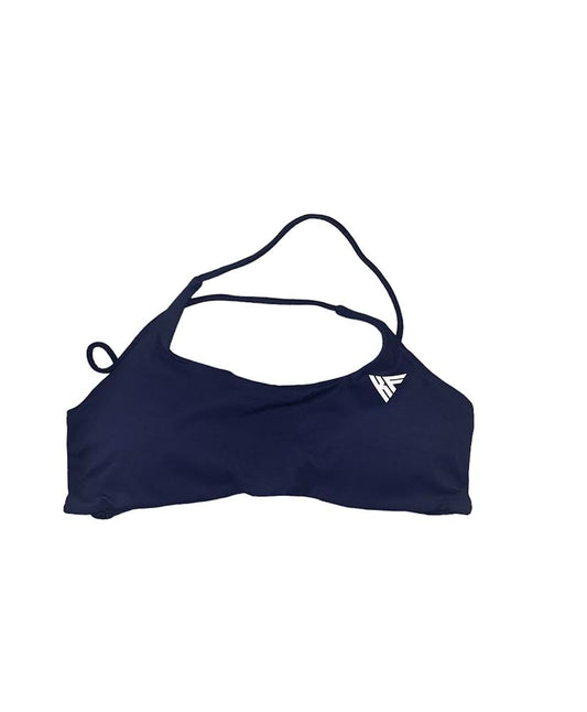 Backless sports bra - navy blue